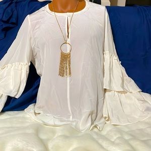 Beautiful silk beige blouse